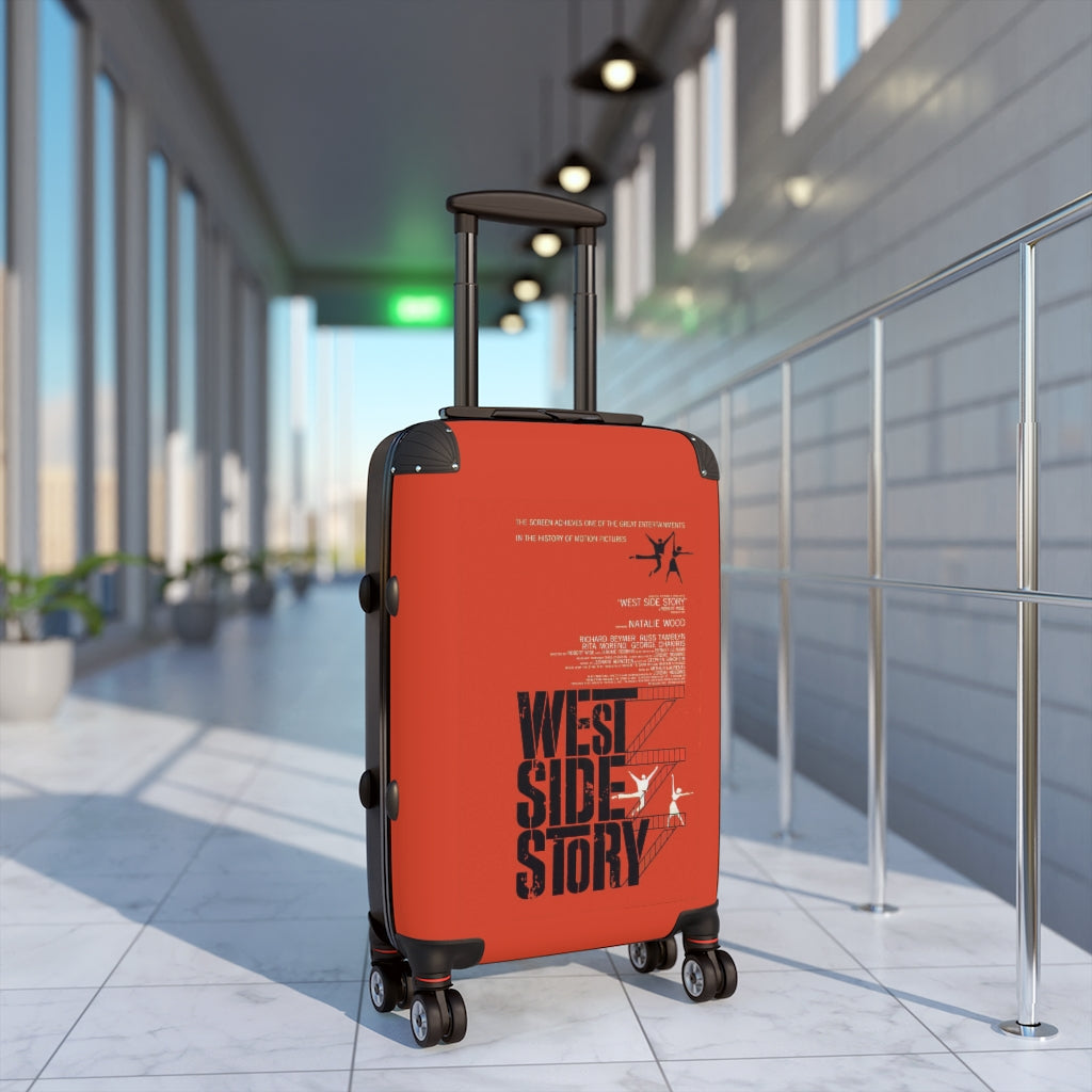 Geotrott West Side Story Movie Poster Collection Cabin Suitcase Extended Storage Adjustable Telescopic Handle Double Wheeled Polycarbonate Hard-Shell Built-In Lock