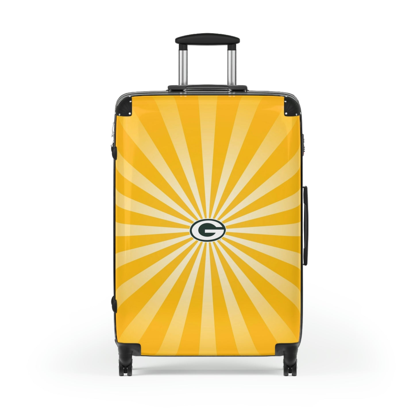 Geotrott Greenbay Packers National Football League Nfl Team Logo Cabin Suitcase Rolling Luggage Checking Bag