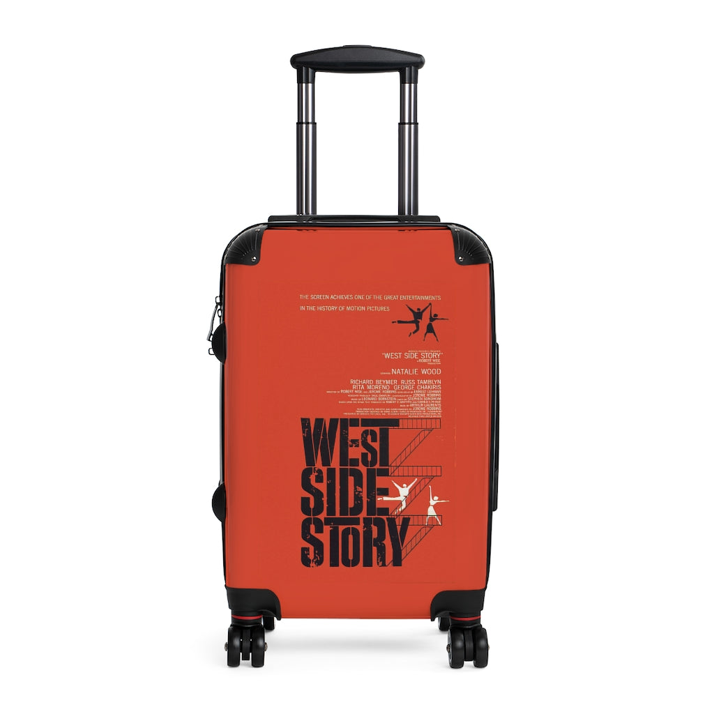 Geotrott West Side Story Movie Poster Collection Cabin Suitcase Extended Storage Adjustable Telescopic Handle Double Wheeled Polycarbonate Hard-Shell Built-In Lock