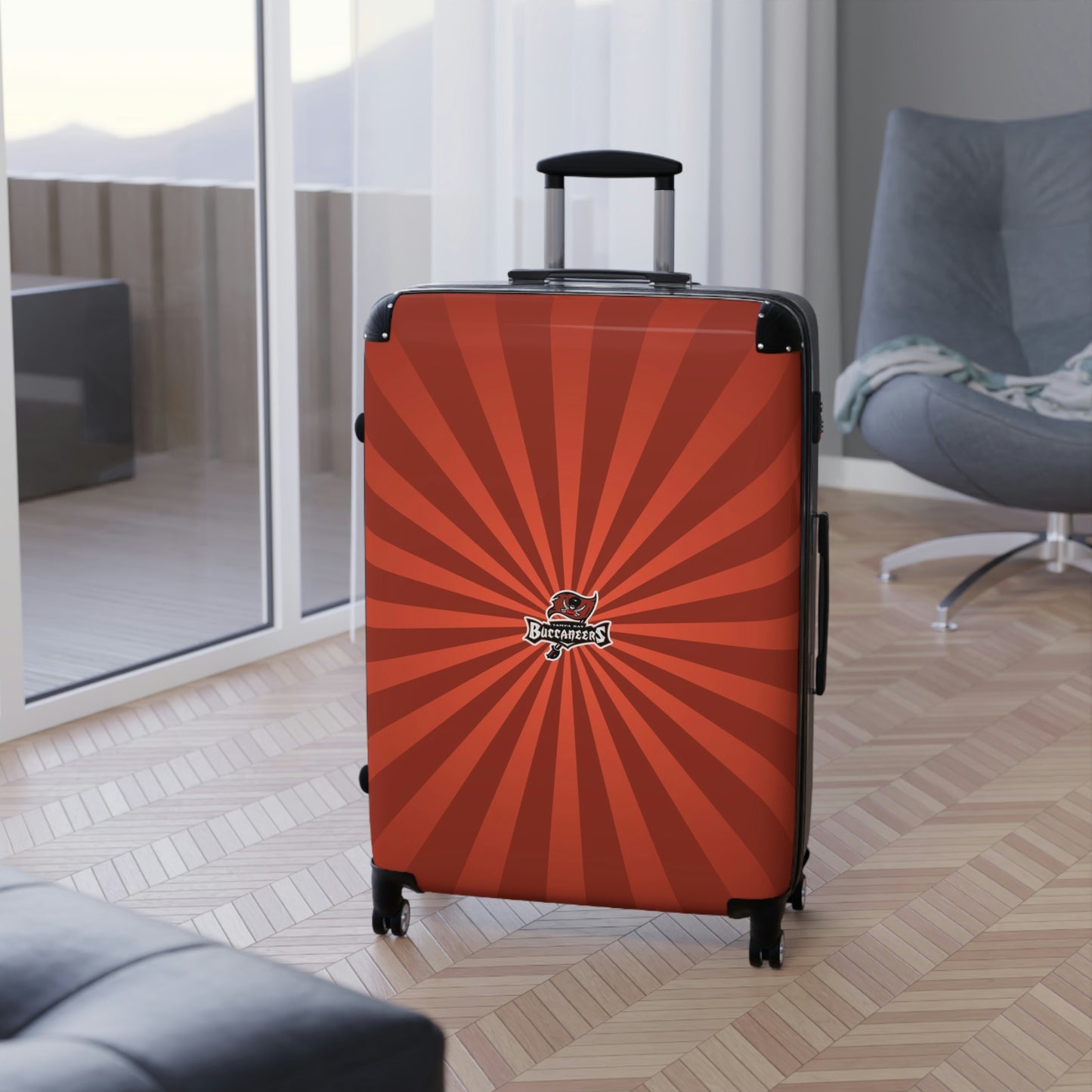 Geotrot Miami Dolphins National Football League Nfl Team Logo Cabin Suitcase Rolling Luggage Checking Bag