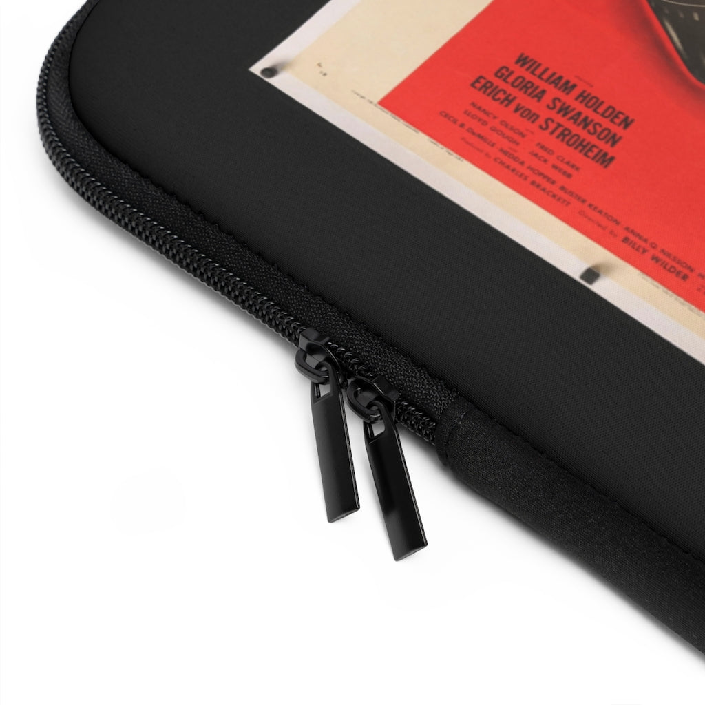 Geotrott Sunset Boulevard Movie Poster Red Laptop Sleeve