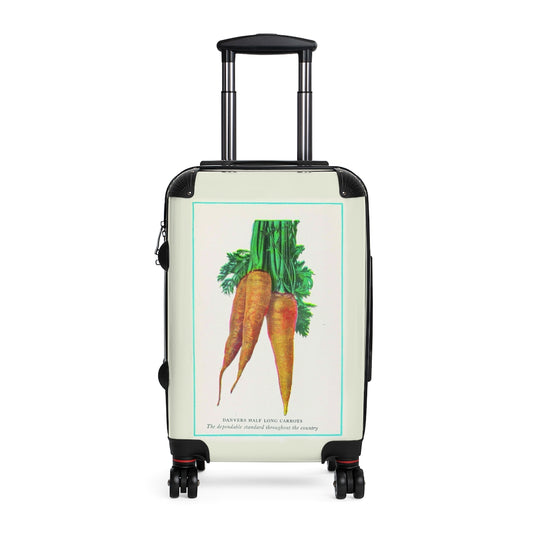 Geotrott Carrot Danvers Half-Long Farm Collection Cabin Suitcase Extended Storage Adjustable Telescopic Handle Double Wheeled Polycarbonate Hard-Shell Built-In Lock