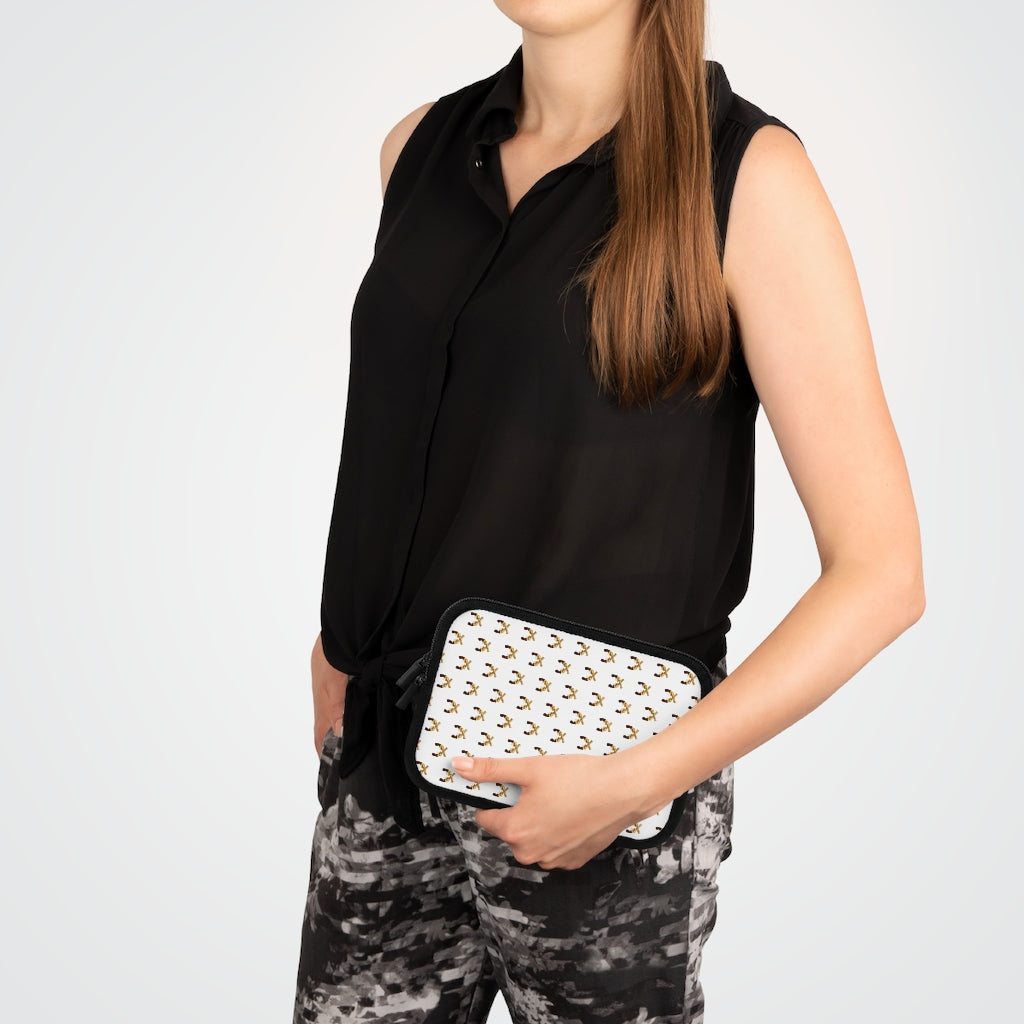 Geotrott Gold Magnum Guns Pattern White Laptop Sleeve