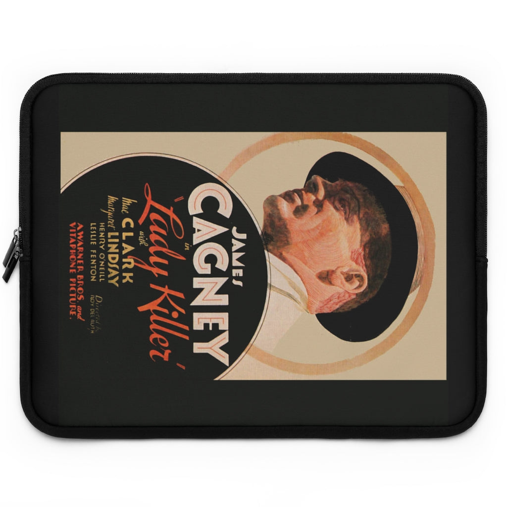 Geotrott Lady Killer Movie Poster Red Laptop Sleeve