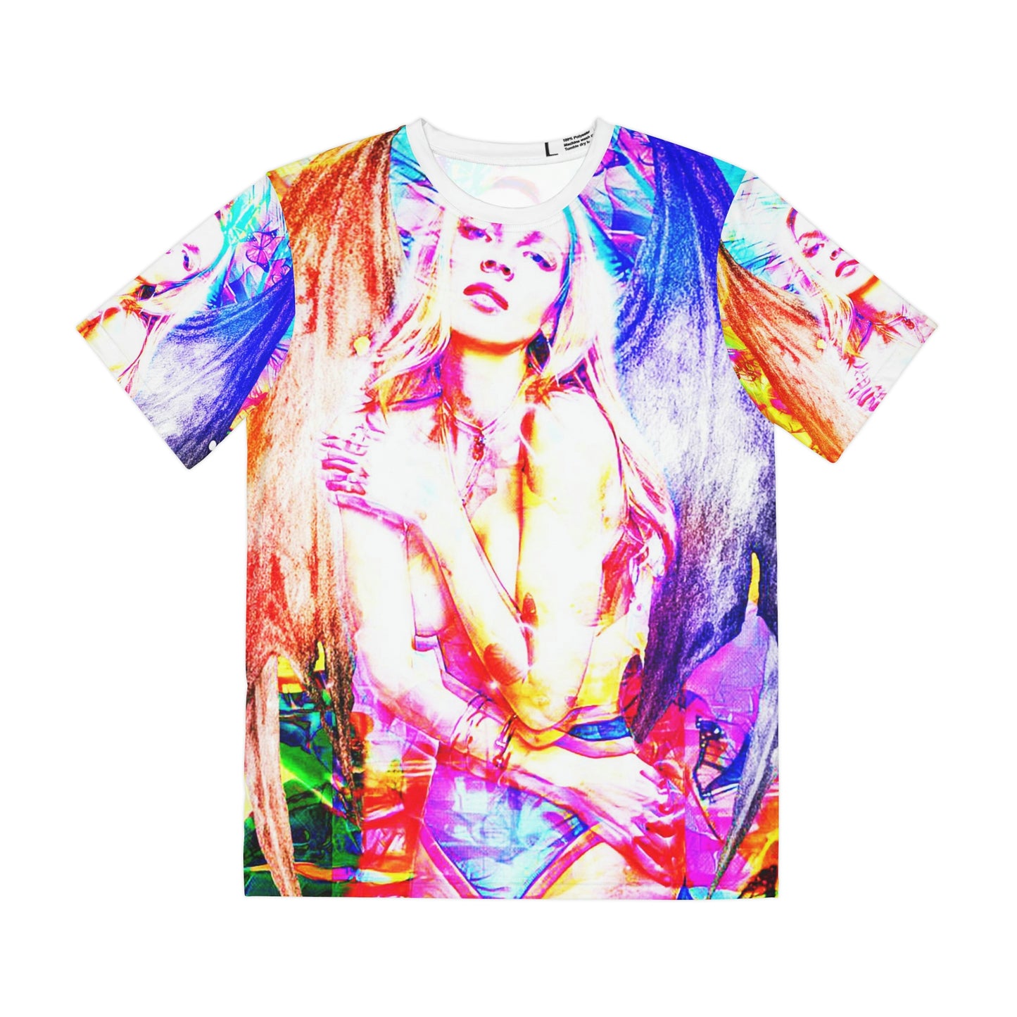 Copy Of Copy Of Copy Of Copy Of Copy Of Copy Of Copy Of Copy Of Copy Of Copy Of Copy Of Eddy Bogaert Graffiti Bieber Statue Of Liberty Art Men'S Polyester Tee (Aop)