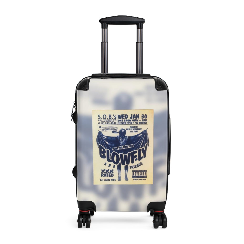 Geotrott S O B Club Nyc Shake Your Thang With Blowfly And Friends Dj Jazzy Nice The Grove Academy Party Flyer Cabin Suitcase Extended Storage Adjustable Telescopic Handle Double Wheeled Polycarbonate Hard-Shell Built-In Lock