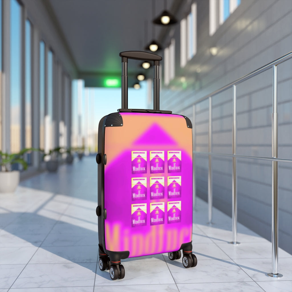Geotrott Dont Smoke Rave Mindfuck Come To Nasa Country Nightclub Flyer Grid Pink Cabin Suitcase Extended Storage Adjustable Telescopic Handle Double Wheeled Polycarbonate Hard-Shell Built-In Lock
