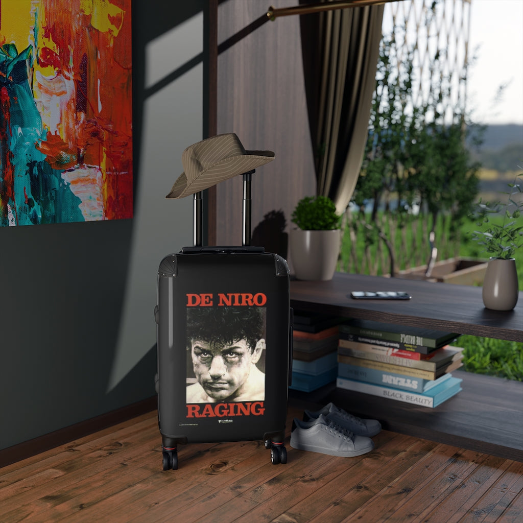 Geotrott De Niro Raging Movie Poster Collection Cabin Suitcase Extended Storage Adjustable Telescopic Handle Double wheeled Polycarbonate Hard-shell Built-in Lock-Bags-Geotrott