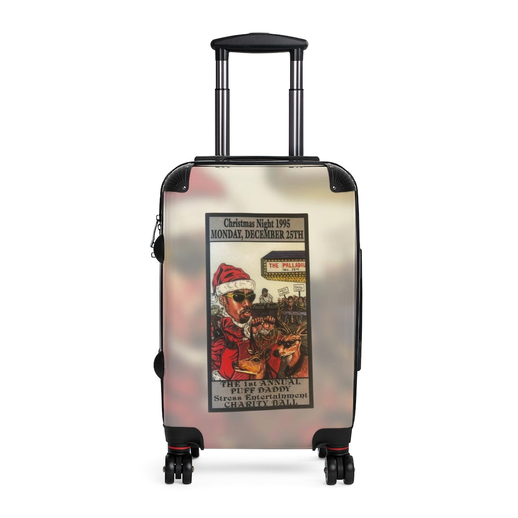 Getrott The Palladium Nightclub Puff Daddy Charity Ball Christmas Night 1995 NYC Event Flyer Cabin Suitcase Inner Pockets Extended Storage Adjustable Telescopic Handle Inner Pockets Double wheeled Polycarbonate Hard-shell Built-in Lock