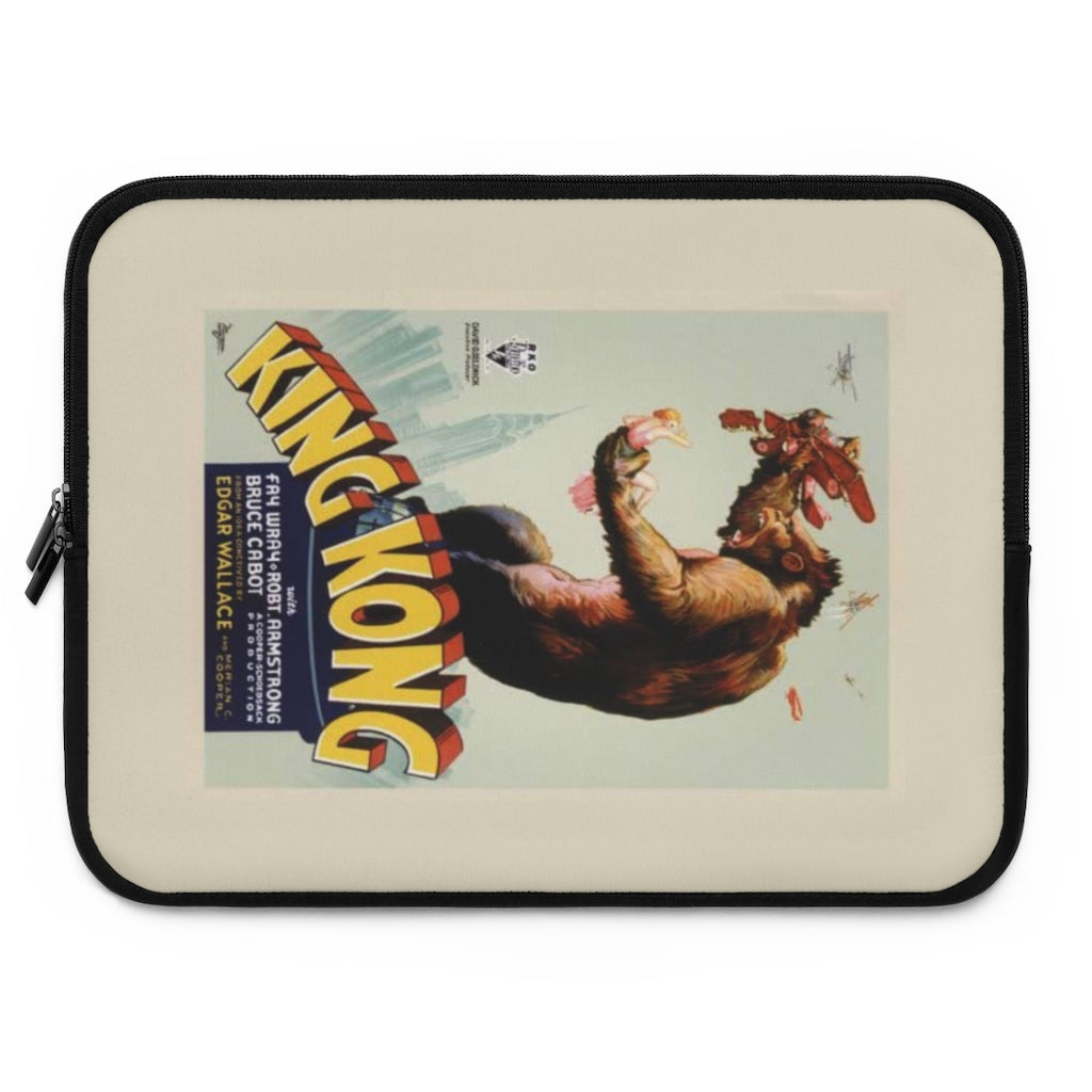Geotrott King Kong Movie Poster Red Laptop Sleeve