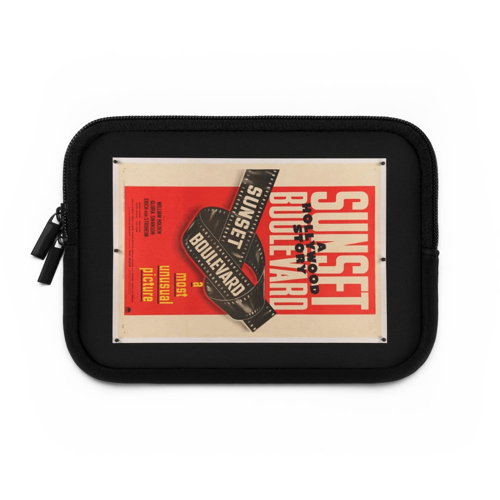 Geotrott Sunset Boulevard Movie Poster Red Laptop Sleeve