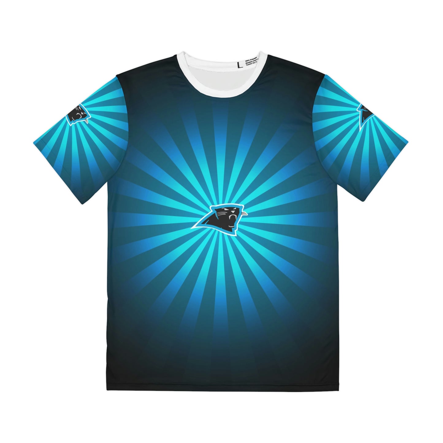 Geotrott Nfl Carolina Panthers Men'S Polyester All Over Print Tee T-Shirt