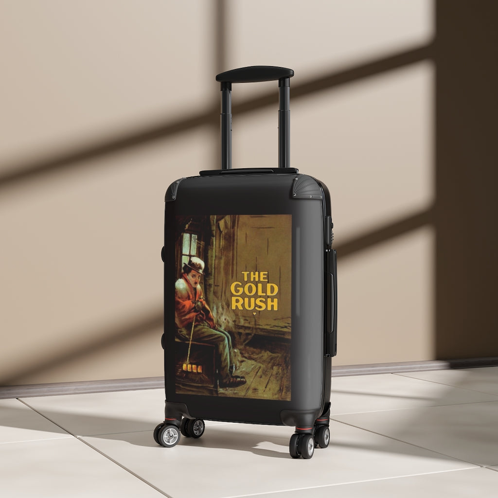 Geotrott Goldrush Movie Poster Collection Cabin Suitcase Extended Storage Adjustable Telescopic Handle Double Wheeled Polycarbonate Hard-Shell Built-In Lock