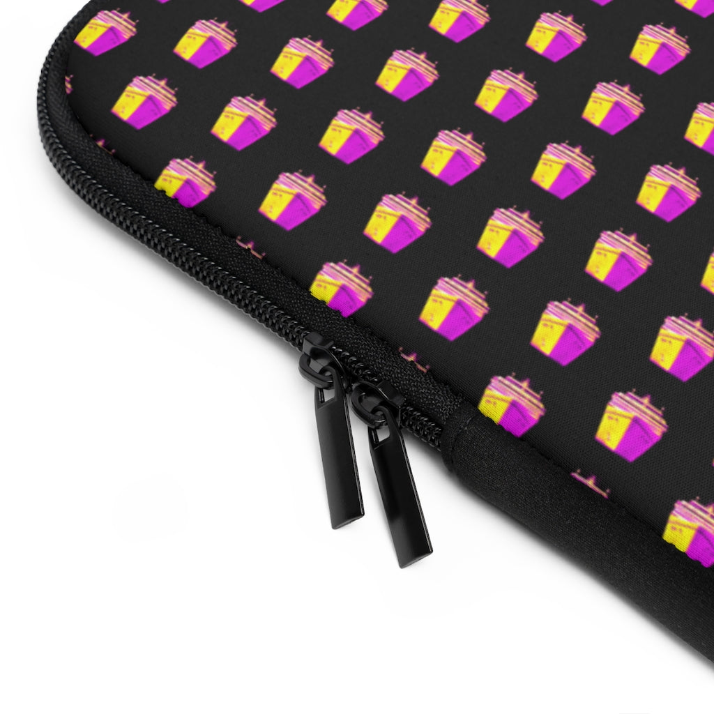Getrott Pink Cruise Ships Pattern White Laptop Sleeve-Laptop Sleeve-Geotrott