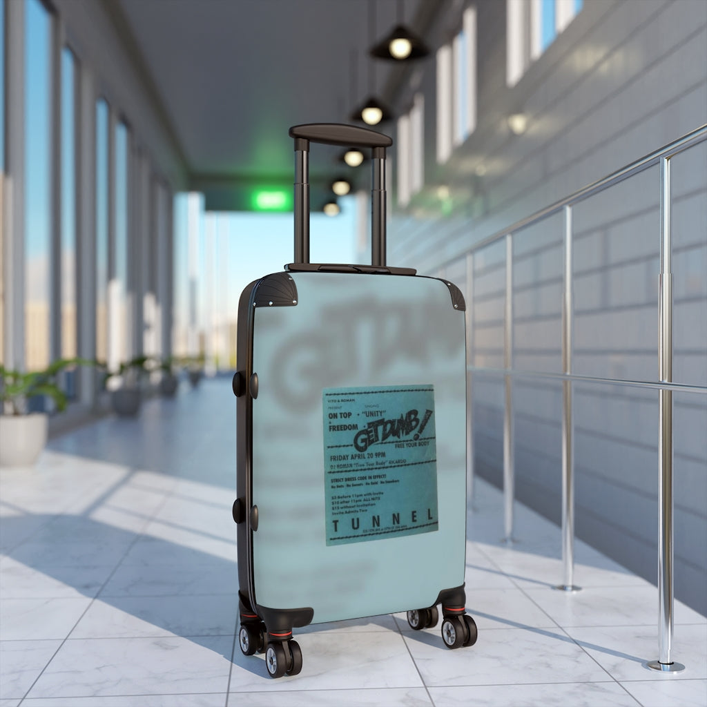 Getrott Club Tunnel Nightclub NYC Vito & Dj Roman On top & Freedom Unity Get Dumb Cabin Suitcase Extended Storage Adjustable Telescopic Handle Double wheeled Polycarbonate Hard-shell Built-in Lock-Bags-Geotrott