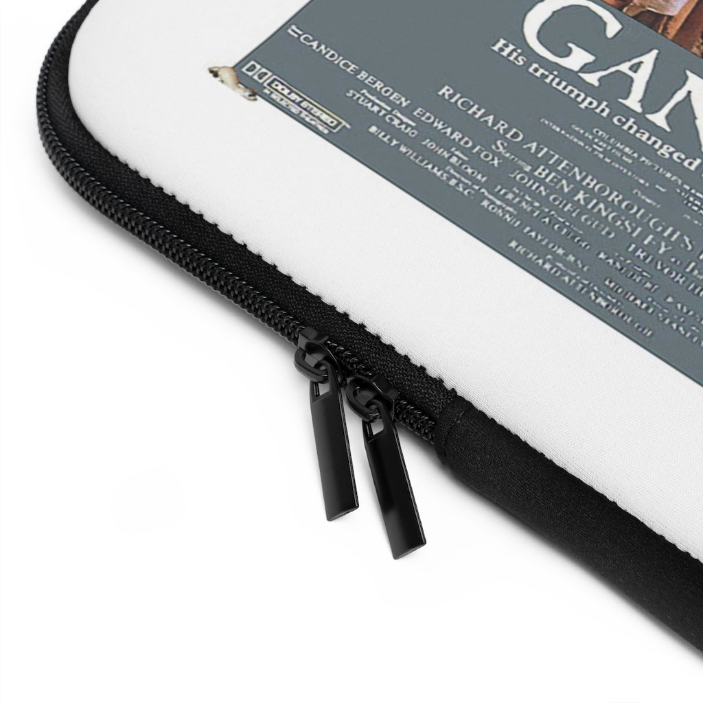 Geotrott Gandhi Movie Poster White Laptop Sleeve