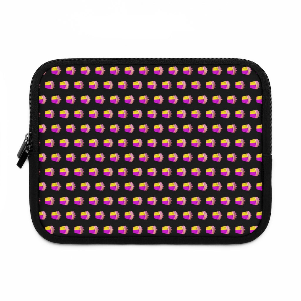 Getrott Pink Cruise Ships Pattern White Laptop Sleeve-Laptop Sleeve-Geotrott