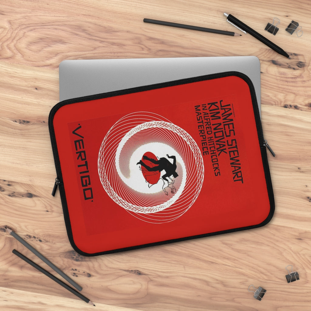 Geotrott Vertigo Movie Poster Red Laptop Sleeve