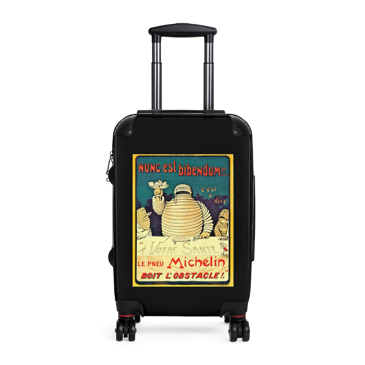 Getrott Nunc est bibendum Black Cabin Suitcase Extended Storage Adjustable Telescopic Handle Double wheeled Polycarbonate Hard-shell Built-in Lock-Bags-Geotrott