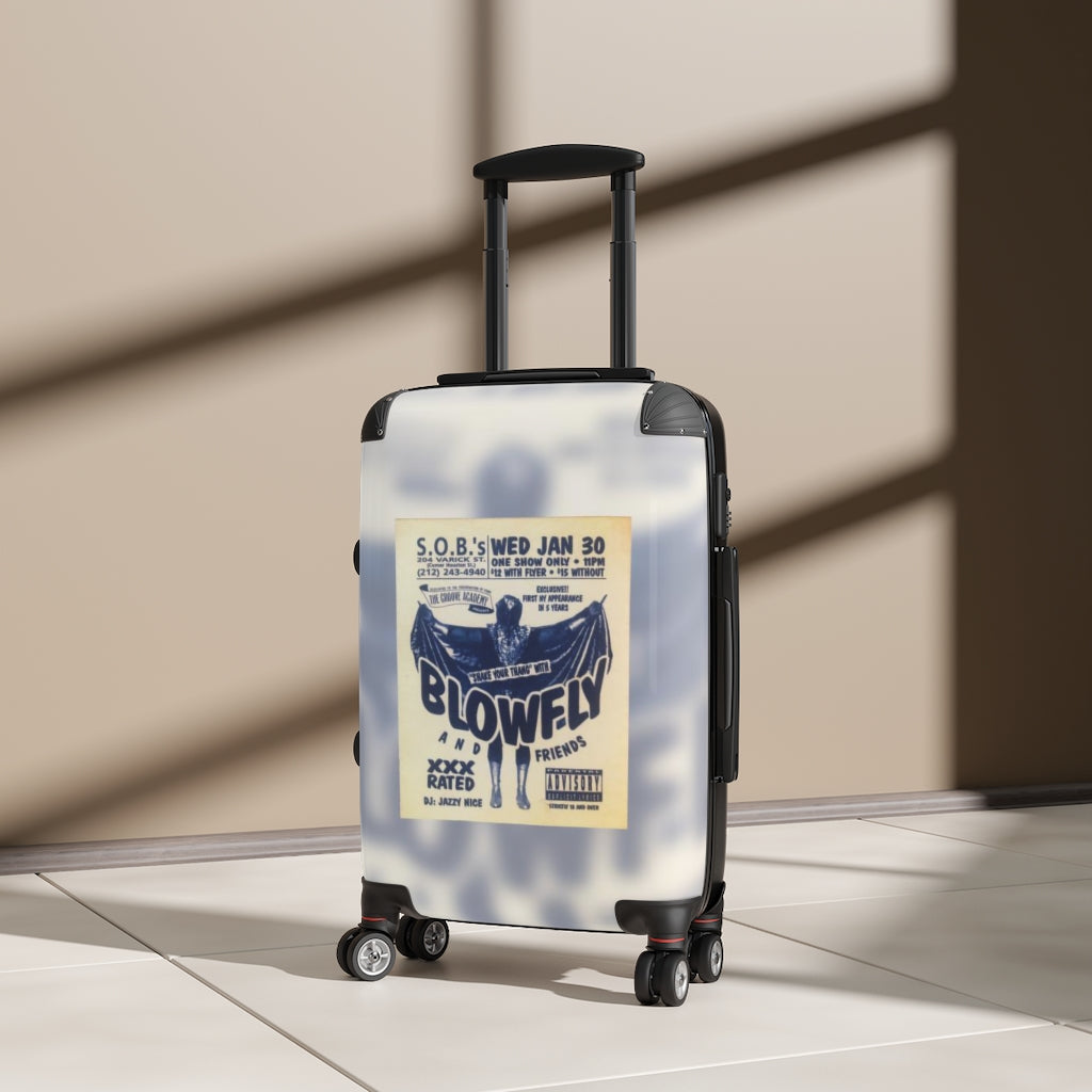 Geotrott S O B Club Nyc Shake Your Thang With Blowfly And Friends Dj Jazzy Nice The Grove Academy Party Flyer Cabin Suitcase Extended Storage Adjustable Telescopic Handle Double Wheeled Polycarbonate Hard-Shell Built-In Lock