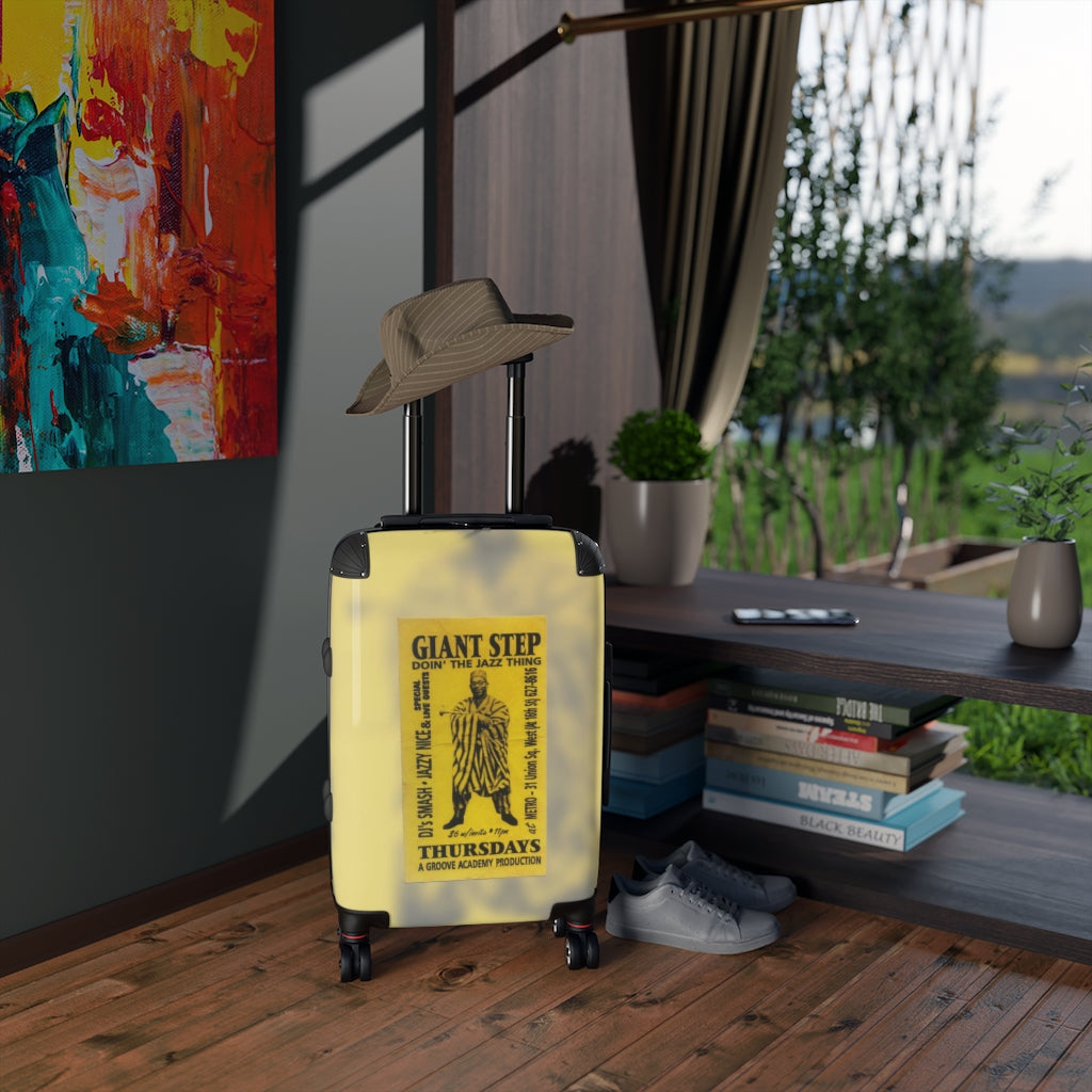 Getrott Club Metro NYC Party Flyer Groove Academy Giant Step Doin The Jazz Thing Dj Smash Jazzy Nice Cabin Suitcase Extended Storage Adjustable Telescopic Handle Double wheeled Polycarbonate Hard-shell Built-in Lock-Bags-Geotrott