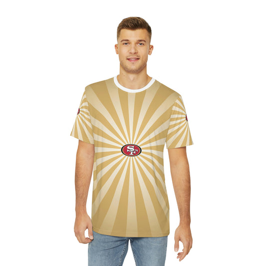 Geotrott Nfl San Francisco Men'S Polyester All Over Print Tee T-Shirt