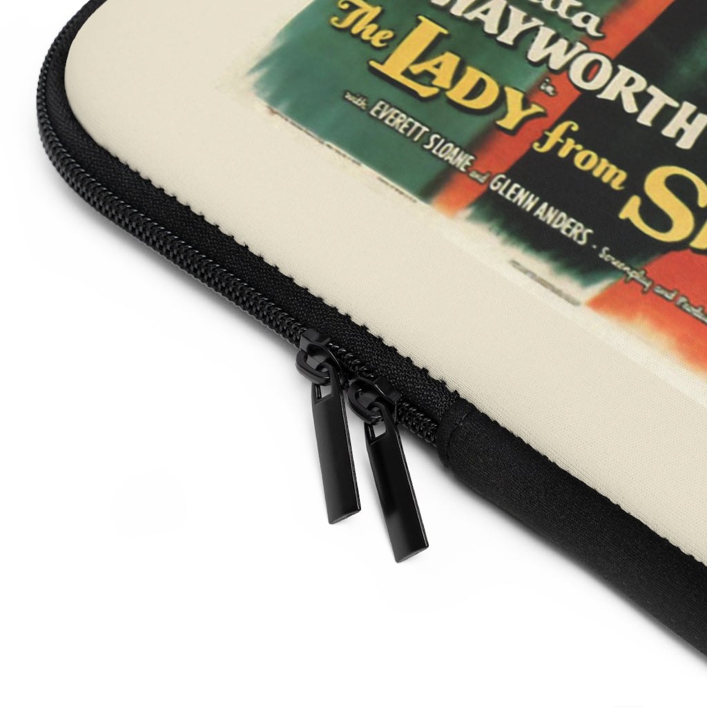 Geotrott The Lady From Shanghai Movie Poster Red Laptop Sleeve