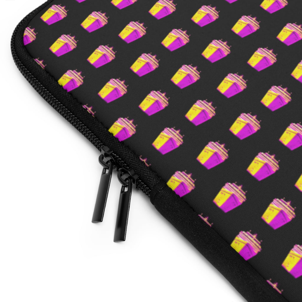 Getrott Pink Cruise Ships Pattern White Laptop Sleeve-Laptop Sleeve-Geotrott