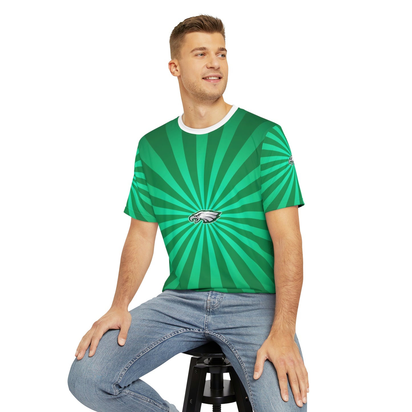 Geotrott NFL Philadelphia Eagles Men's Polyester All Over Print Tee T-Shirt-All Over Prints-Geotrott