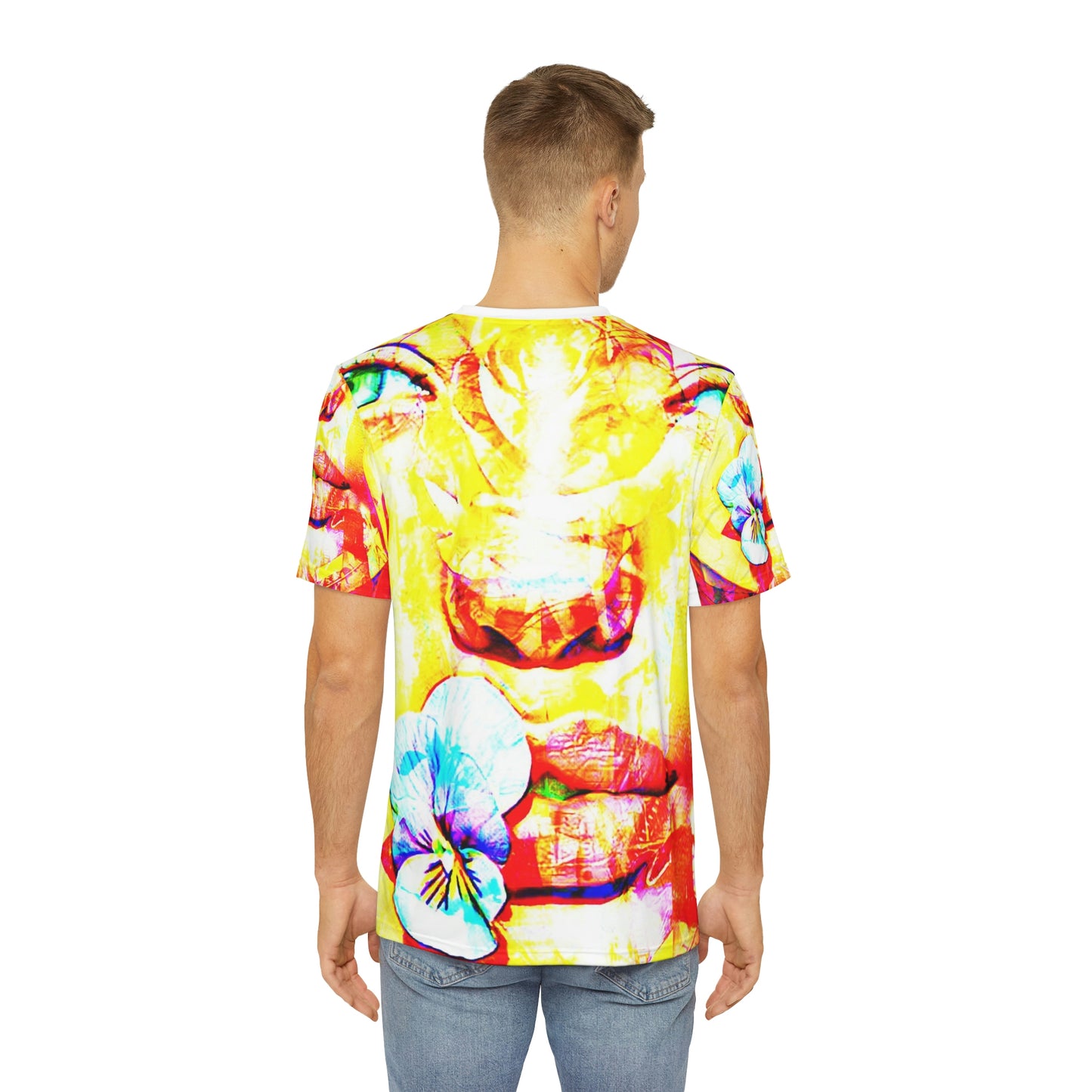 Copy Of Copy Of Copy Of Copy Of Copy Of Copy Of Copy Of Copy Of Copy Of Eddy Bogaert Graffiti Bieber Statue Of Liberty Art Men'S Polyester Tee (Aop)