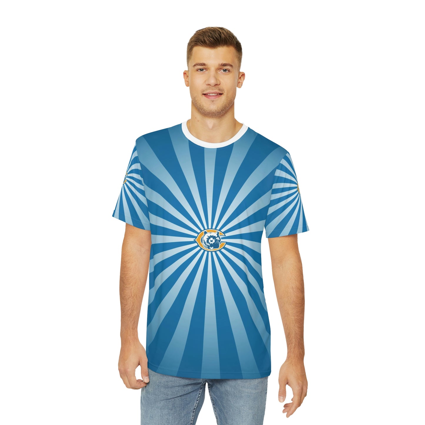 Geotrott Nfl Detroit Lions Men'S Polyester All Over Print Tee T-Shirt