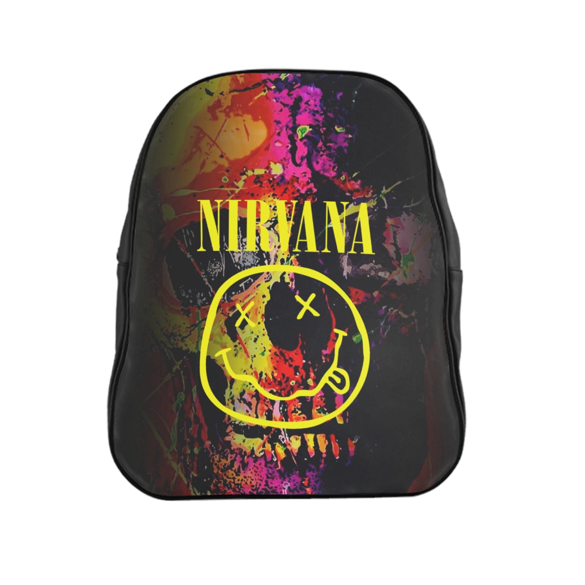 Geotrott Nirvana Graffiti Backpack Padded Syntetic Leather Carry-On Travel Check Luggage 4-Wheel Spinner Suitcase Bag Multiple Colors And Sizes