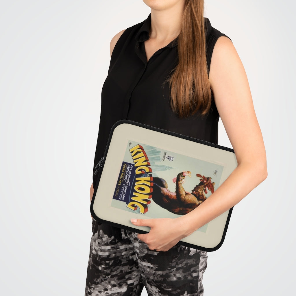 Geotrott King Kong Movie Poster Red Laptop Sleeve