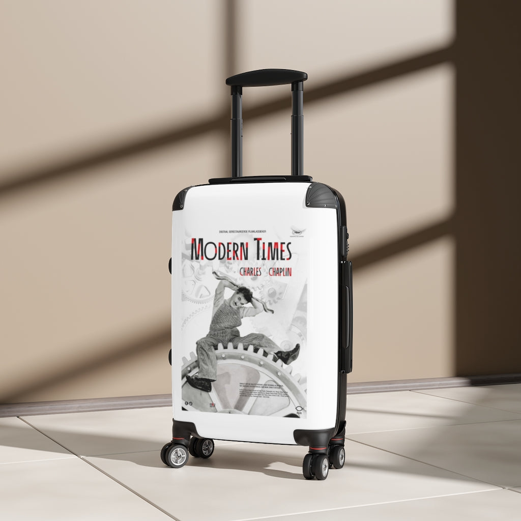 Getrott Modern Times Movie Poster Collection Cabin Suitcase Extended Storage Adjustable Telescopic Handle Double wheeled Polycarbonate Hard-shell Built-in Lock-Bags-Geotrott