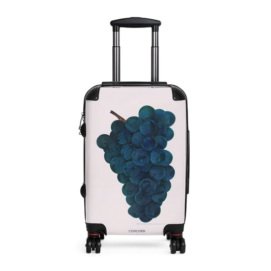 Geotrott Concord Grapes Farm Collection Cabin Suitcase Extended Storage Adjustable Telescopic Handle Double Wheeled Polycarbonate Hard-Shell Built-In Lock