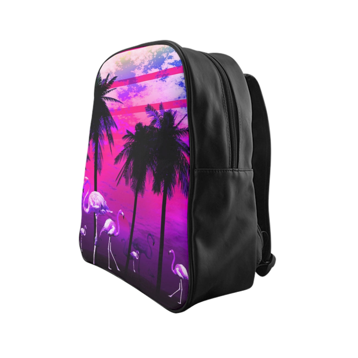 Getrott Pink Beach Flamingos Sunset Backpack Carry-On Travel Check Luggage 4-Wheel Spinner Suitcase Bag Multiple Colors and Sizes-Bags-Geotrott