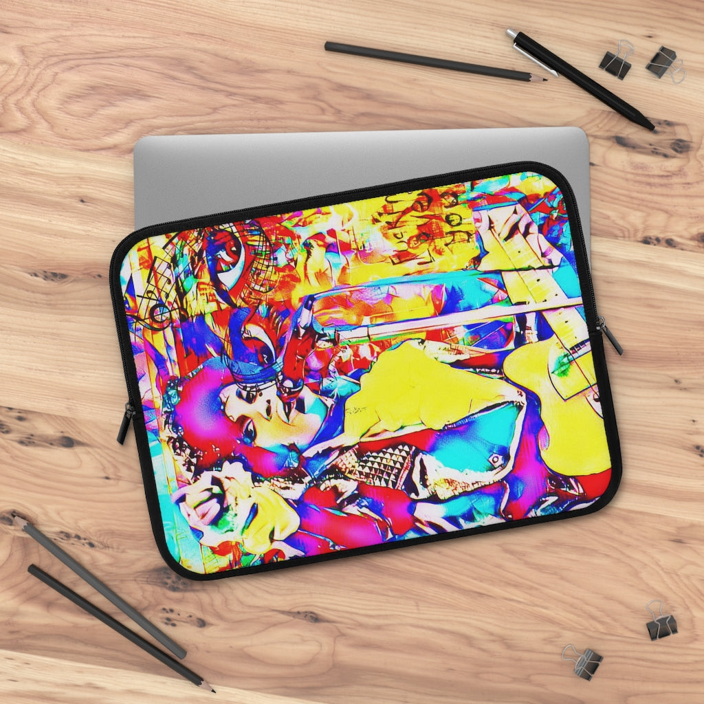 Getrott Graffiti of Prince Pattern Eddy Bogaert Laptop Sleeve-Laptop Sleeve-Geotrott