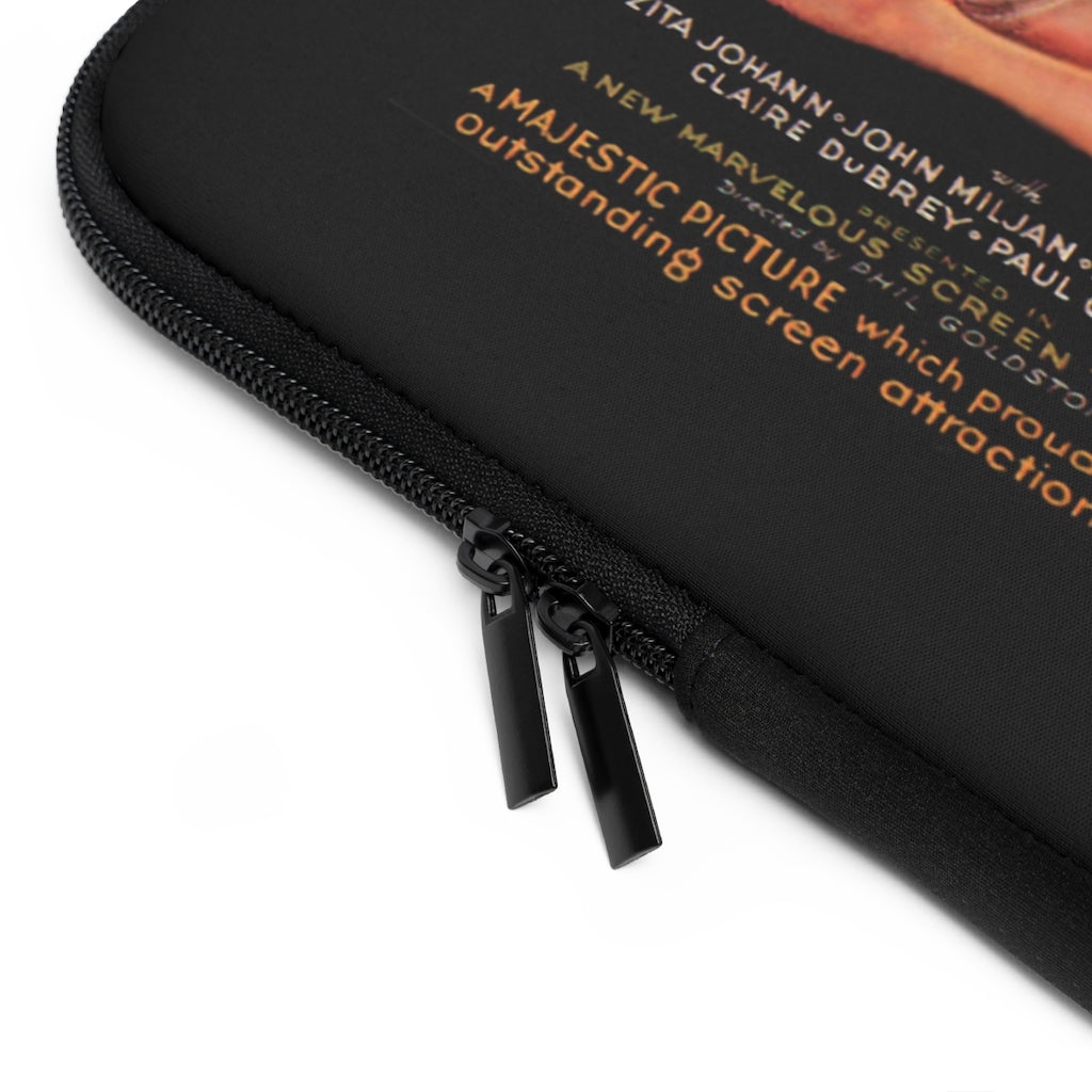 Geotrott The Sin Of Nora Moran Movie Poster Red Laptop Sleeve