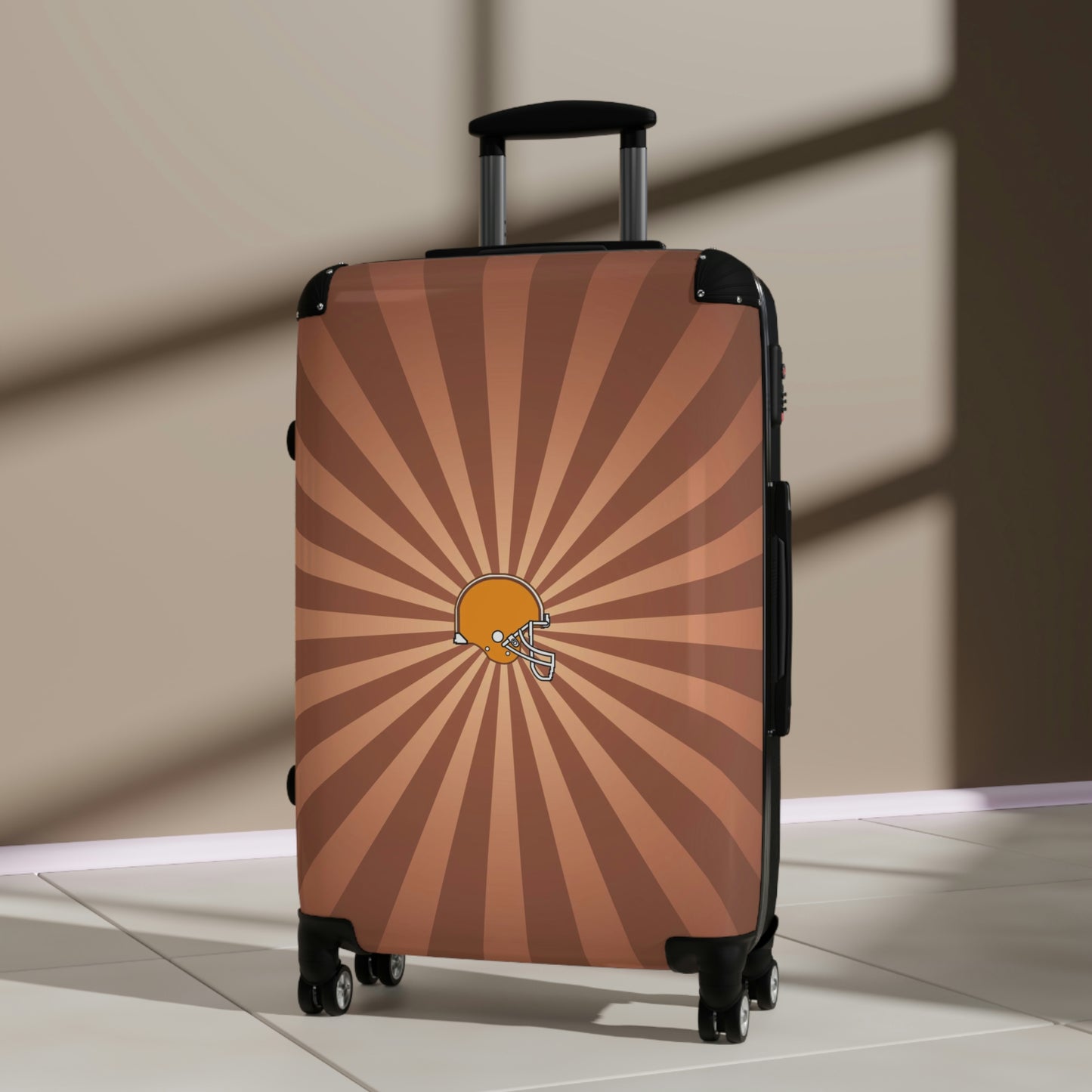 Geotrott Cleveland Browns National Football League Nfl Team Logo Cabin Suitcase Rolling Luggage Checking Bag