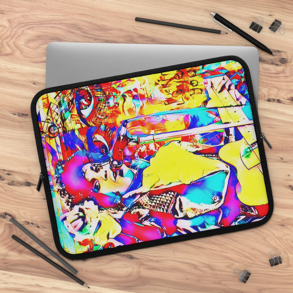 Getrott Graffiti of Prince Pattern Eddy Bogaert Laptop Sleeve-Laptop Sleeve-Geotrott