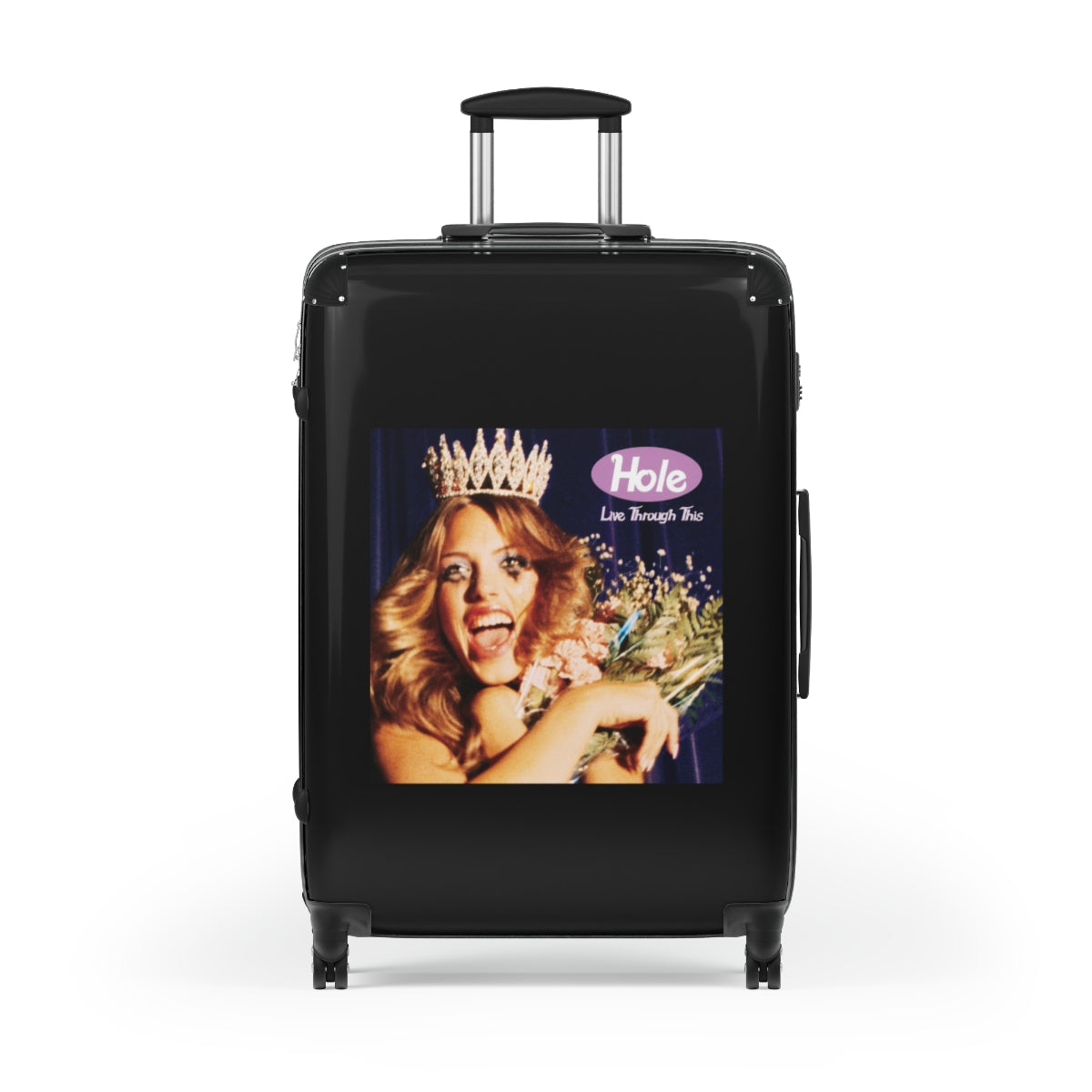 Geotrott Hole Live Through This 1994 Black Cabin Suitcase Extended Storage Adjustable Telescopic Handle Double Wheeled Polycarbonate Hard Shell Built In Lock