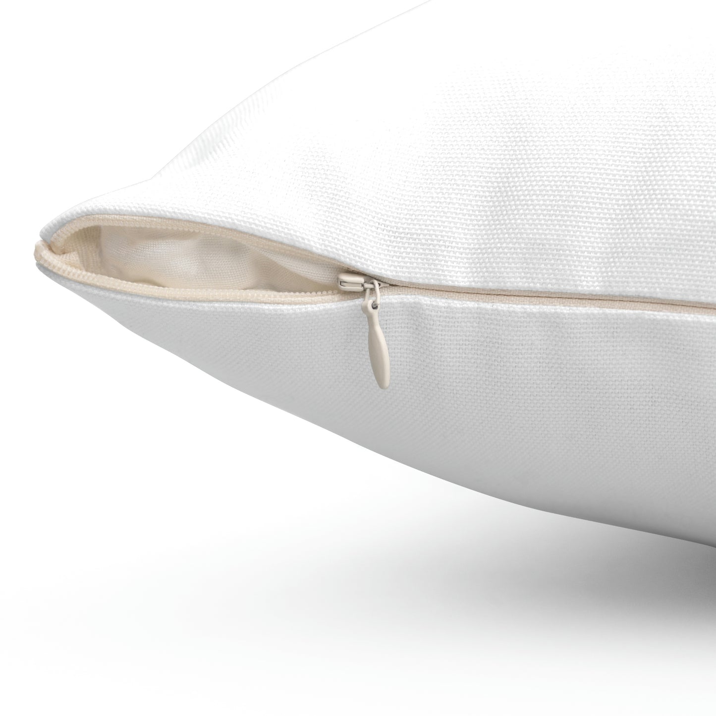 Bethe Reason Someone Smilles Today Motivational White Spun Polyester Square Pillow
