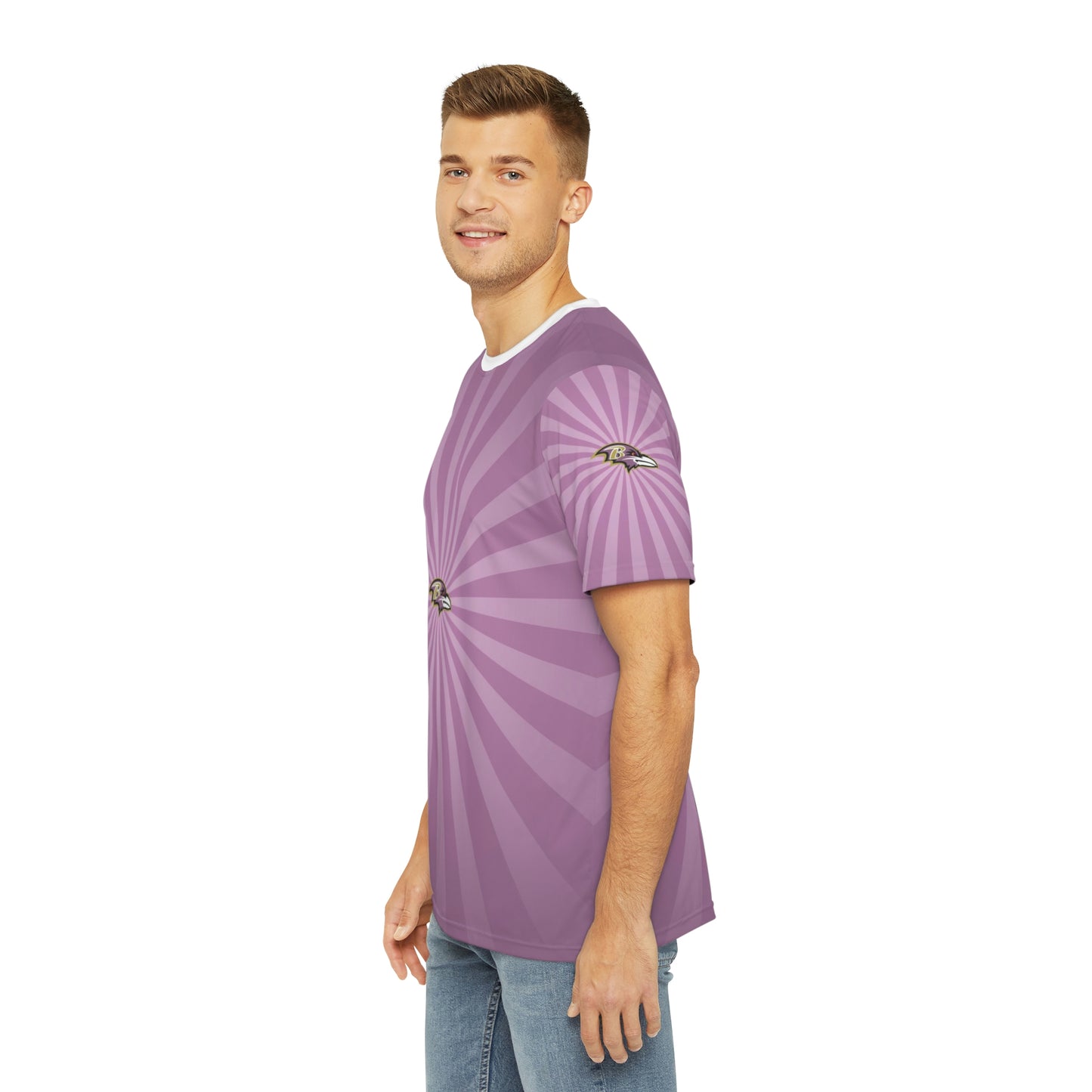 Geotrott NFL Baltimore Ravens Men's Polyester All Over Print Tee T-Shirt-All Over Prints-Geotrott