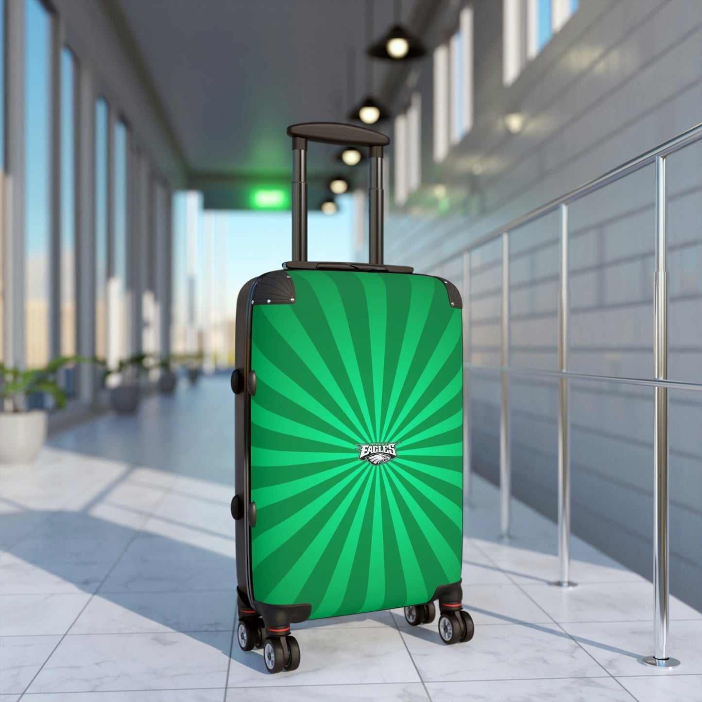 Geotrott Philadelphia Eagles2 National Football League Nfl Team Logo Cabin Suitcase Rolling Luggage Checking Bag