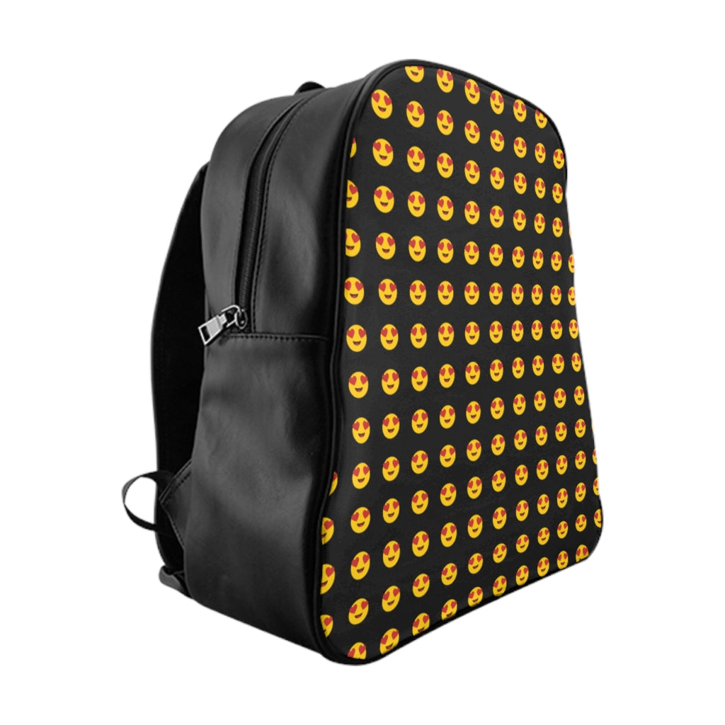 Getrott Emojis Smiling Face with Heart Eyes Padded Backpack Carry-On Travel Check Luggage 4-Wheel Spinner Suitcase Bag Multiple Colors and Sizes-Bags-Geotrott