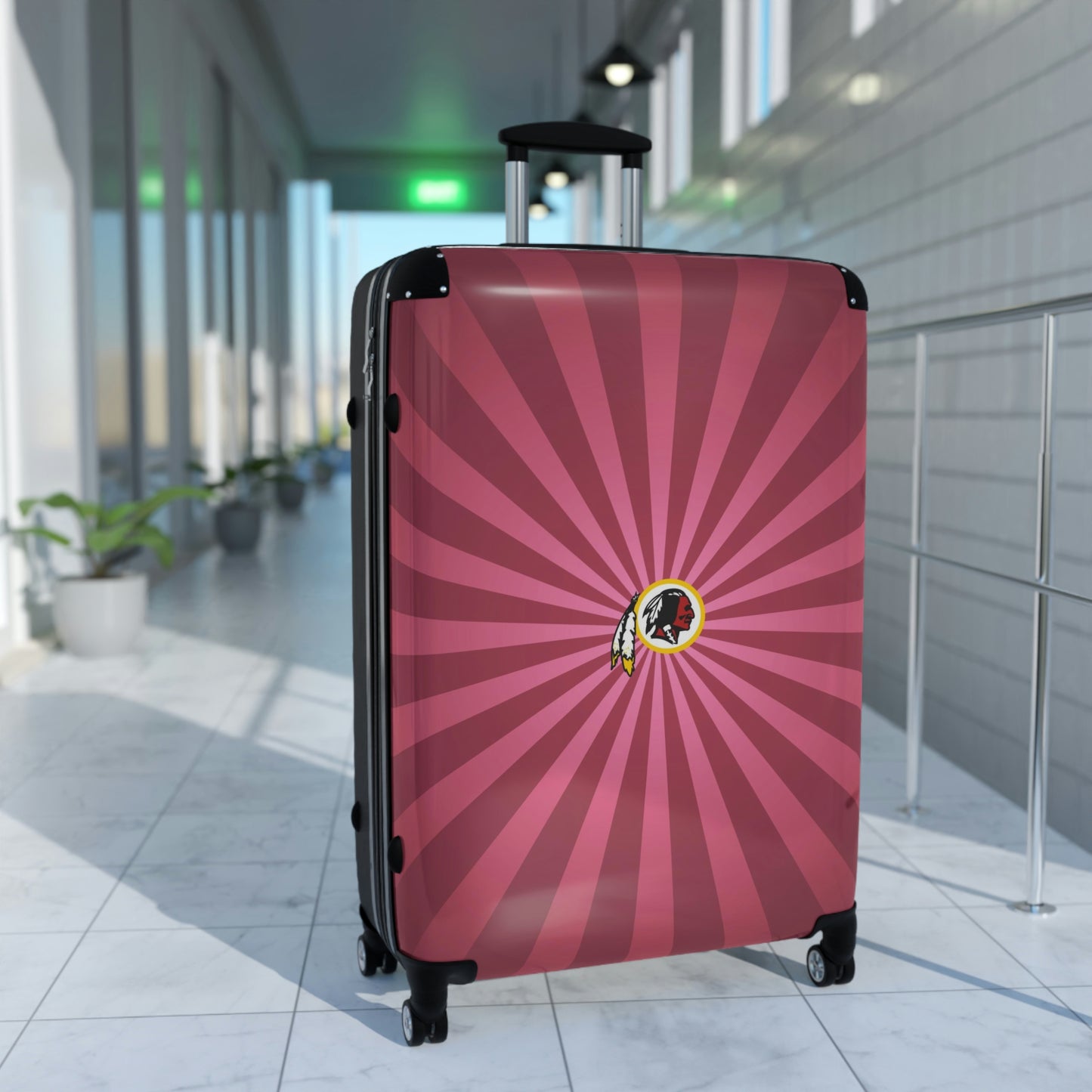 Geotrott Washington Redskins National Football League NFL Team Logo Cabin Suitcase Rolling Luggage Checking Bag-Bags-Geotrott