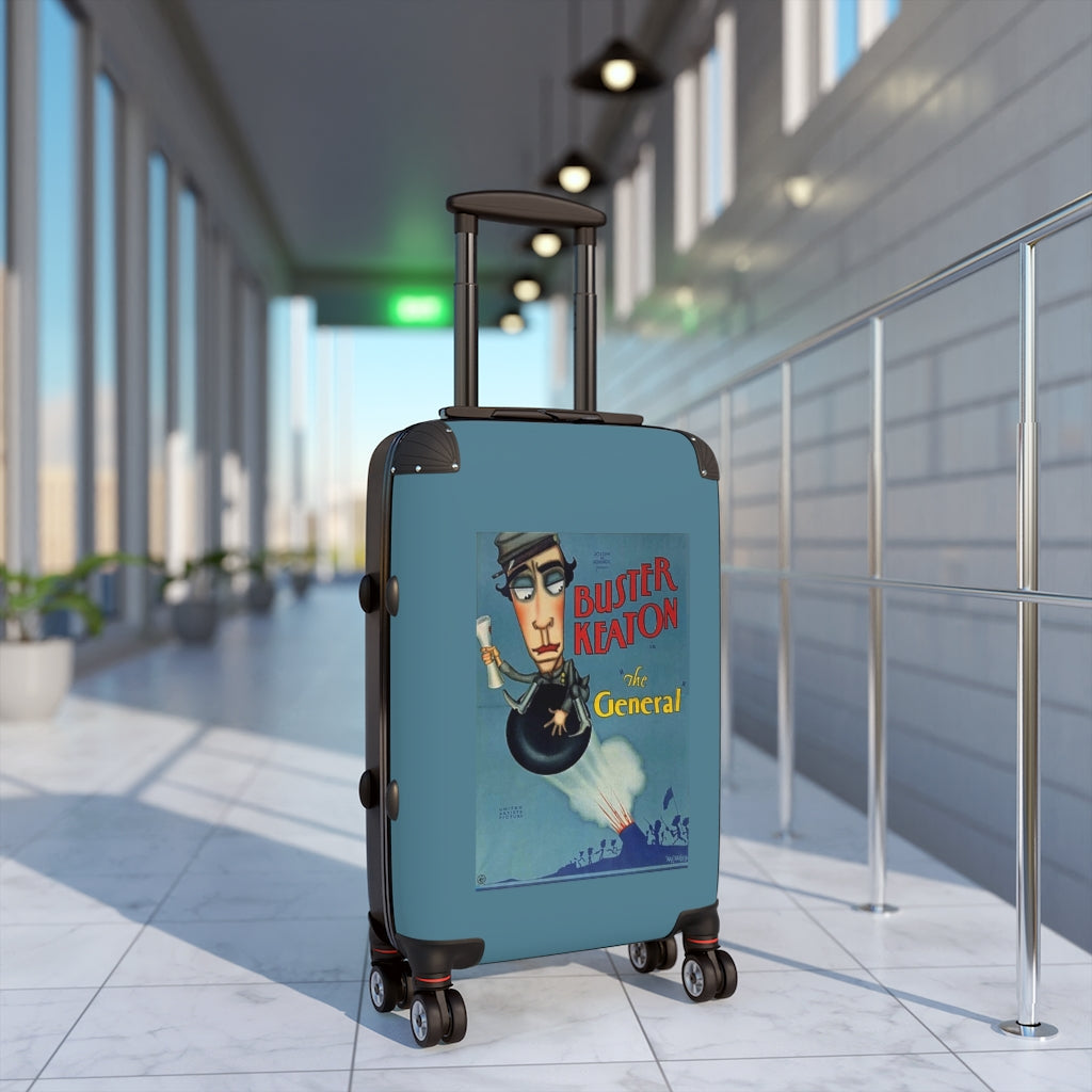 Geotrott The General Movie Poster Collection Cabin Suitcase Extended Storage Adjustable Telescopic Handle Double Wheeled Polycarbonate Hard-Shell Built-In Lock
