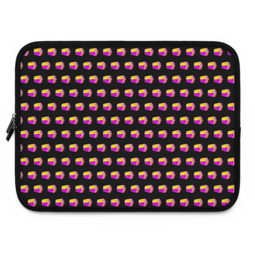 Getrott Pink Cruise Ships Pattern White Laptop Sleeve-Laptop Sleeve-Geotrott
