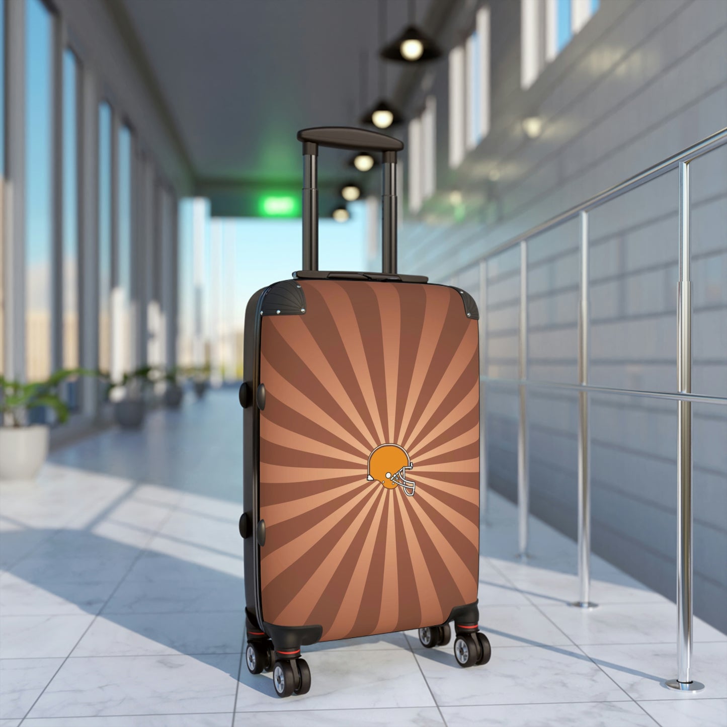 Geotrott Cleveland Browns National Football League Nfl Team Logo Cabin Suitcase Rolling Luggage Checking Bag