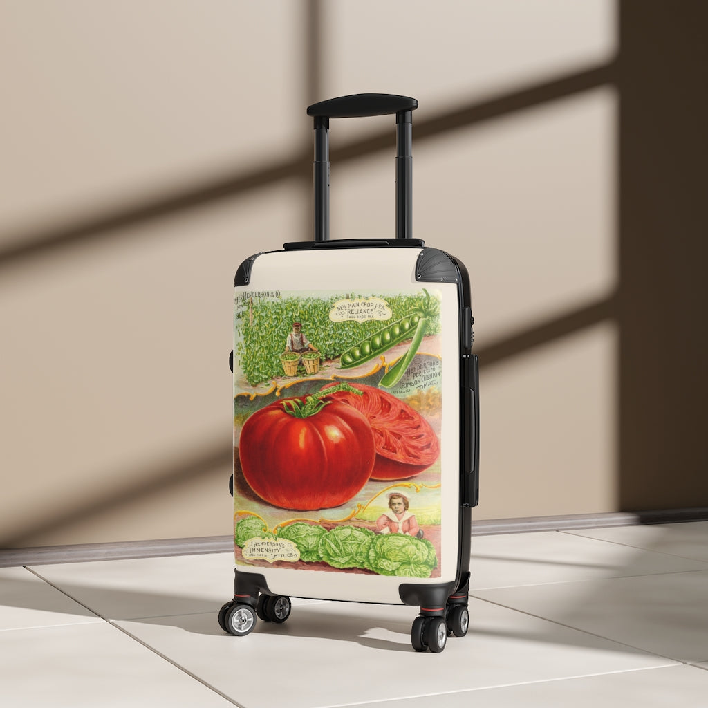 Getrott Tomato Crimson Cushion Poster Farm Collection Cabin Suitcase Extended Storage Adjustable Telescopic Handle Double wheeled Polycarbonate Hard-shell Built-in Lock-Bags-Geotrott